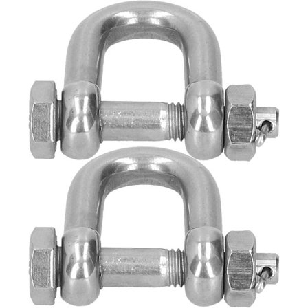 2 st D-Ring Ankarfäste, M10 Rostfritt Stål Fästen, Tungt D-format