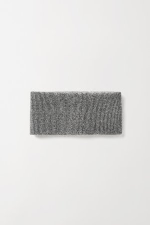 Soft Goat - Knitted Headband - Headband - One Size - Grey
