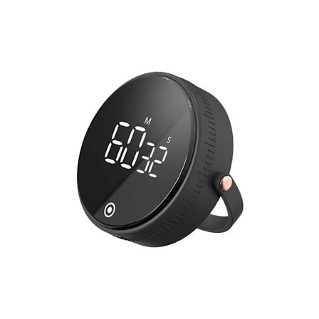 (Färg: Svart) Kök Stoppur, Digital Timer, Manuell Nedräkning