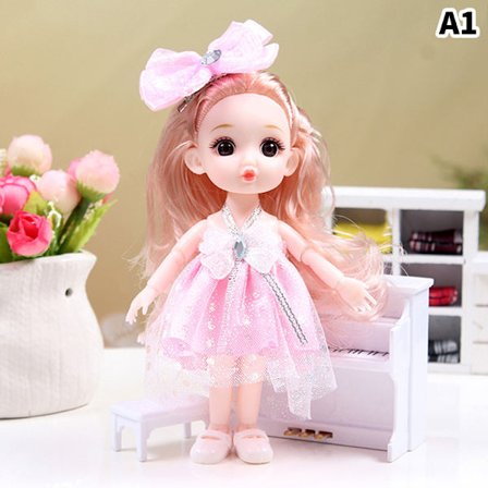 17 cm dukke med klær Sko DIY Movable s Princess Figur Gift
