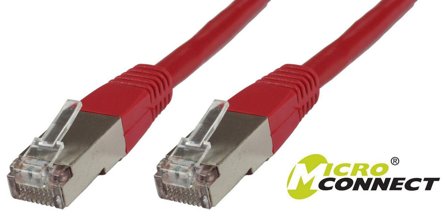 MicroConnect F/UTP CAT6 15m Red PVC