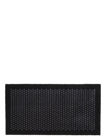Floormat Polyamide, 120X67 Cm, Dot Design Black Tica Copenhagen