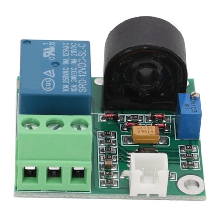 12V 0‐5A AC Strømdeteksjonssensormodul Bryterutgang for Motor Overstrøm Test Laboratorium Skoleundervisning