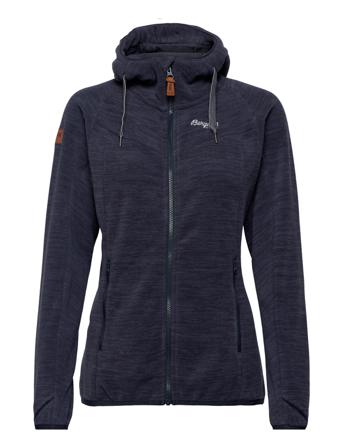 Hareid Fleece W Jacket Sweat-shirts & Hoodies Fleeces & Midlayers Blå Bergans