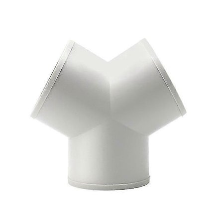 Fantronix 150 mm sirkulær lik ventilasjon Y-stykke splitter for runde ventilasjonskanaler - 6 tommer hvit PVC-rør fleksibel slangekobling