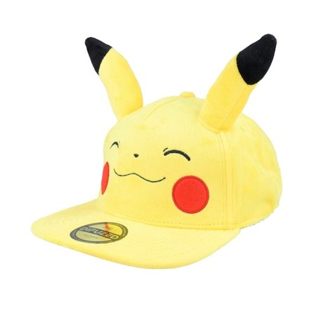 Difuzed - Geel snapback Cap - Pokémon Smiling Pikachu Plush Yellow Snapback @ Hatstore