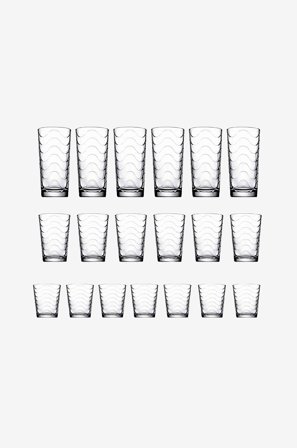 Hermia - Glasuppsättning (18 delar) Pub - Transparent - Dricksglas - Från Homeroom