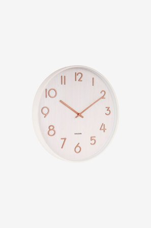 Karlsson - Seinäkello Pure Large - Valkoinen - Seinäkellot & pöytäkellot - - Homeroom