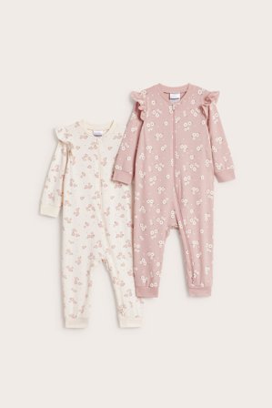 Kappahl | Piżama w drobne kwiaty, 2-pak | Różowy