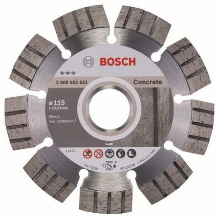 Bosch Best for Concrete Diamantskæreskive 115x22,23mm, Maskintilbehør & forbrugsvarer