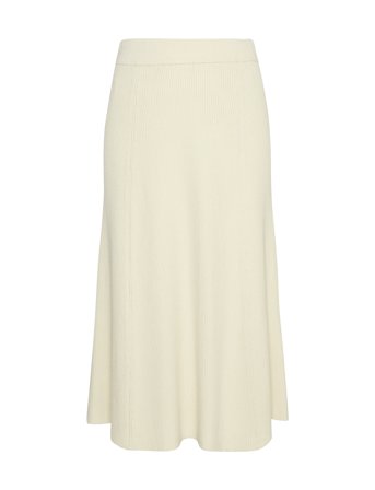 MSCH Copenhagen Mschhille Hasle Rib Skirt - Beige - L/XL