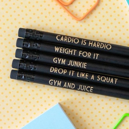 5 kpl Funny Profession Pencil Affirmation Pencil Set GYM LOVER
