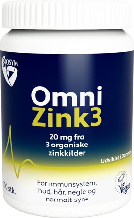 Biosym OmniZink3 100 tabl, Helse & Madvarer, Mineraler, Zink