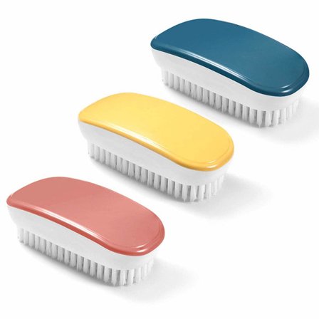 Tvättborste, 3 st Färgglada Handhållna Detaljskydd Rengöringsborstar för Kläder, Skor, Mattor, Diskbänk, Badkar