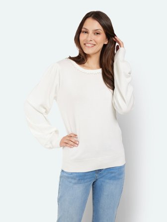 JENSEN - Strik - Hvid