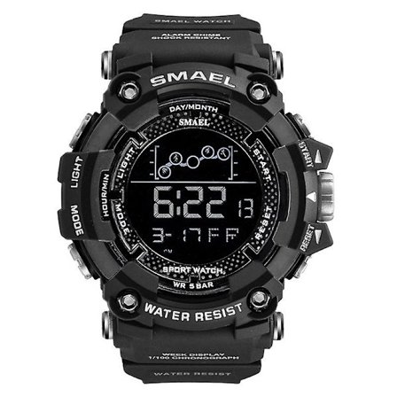 Smael Military Sports Digital Watch For Herr Vattentät Led Bakgrundsbelysning Armbandsur Vecka Datum Väckarklocka Relogio Reloj
