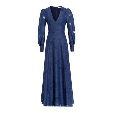 IVY OAK Dress , Blauw , Dames , Maat: 2XS Maxi jurken