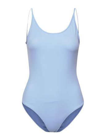 Tammie Swimsuit Badedrakt Badetøy Blå Wood Wood