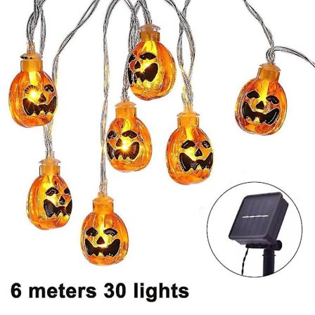 Halloween Decor Pumpkin String Lights, Solar String Light