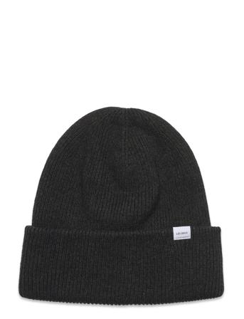 Wayne Recycled Wool Beanie Accessories Headwear Beanies Svart Les Deux