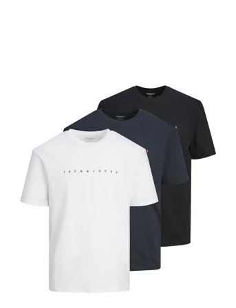 Jack & Jones | Jjestar Jj Tee Ss Noos 3Pk Mp Jnr | 128