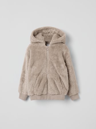 Pilehettegenser - 86 - barneklær - beige - Polarn O. Pyret