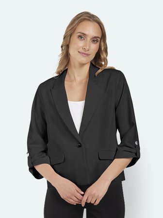 SIGNATURE - Blazer - Sort - 3/4 Ærmer