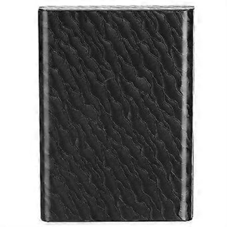 Plånbok Korthållare Skyddsfodral RFID-blockering Anti-magnetisk Kortlåda (B Vågig Svart)