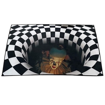 3D Hull Dørmatte Caretive Vortex Illusion Dørmatte Stereo Vision It Illusion Teppe Stue