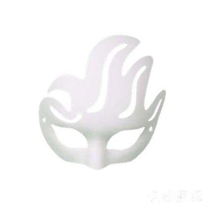 Barnemaske Hvit Håndmalt Pappmaske Barnemaling Maske Hvit Embryo Fargemaske Føniks