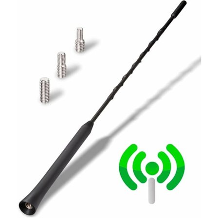 Tehokas auton antenni - Universaali autojen radioantenni kaikkiin automalleihin - Auton radioantenni korkealaatuisella DAB FM -vastaanotolla - 28 cm:n