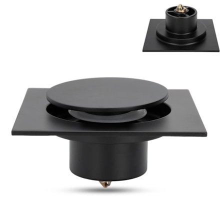 Viemäritulppa, Universaali kylpyammeen tulppa silikonitiivisteellä, hajuton, korroosionkestävä, 50 mm/75 mm halkaisijaltaan nouseva suihkun viemäri.