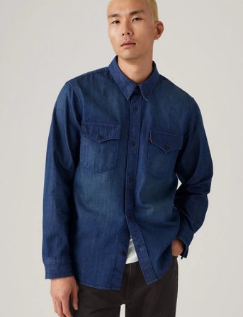Levi's Relaxed Fit Western Too Good - Blue - M
