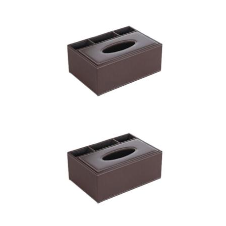 1/2 effektiv organisation för skrivbordet Multifunktionellt skrivbord brown 2Set