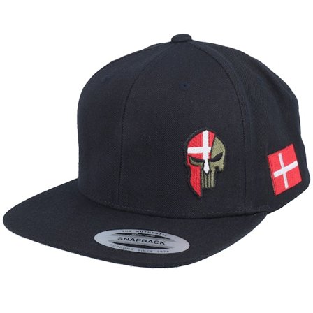 Army Head - Black - snapback - Cap - Denmark Army Skull Black Snapback - Hatstore