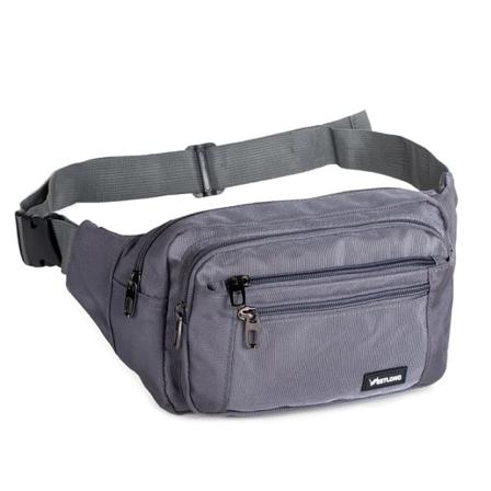 Midjepaket Casual Funktionellt mode Män Vattentät Fanny Pack Kvinnor Bälte Bum Bag Man Telefon Plånbok Pouch Unisex 98011 3935Gray