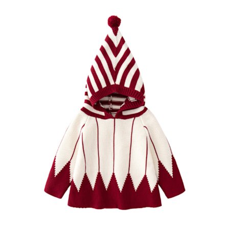 Söt tecknad huva Cape Winter Snowsuit Ytterkläder