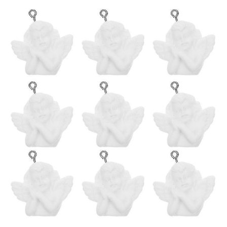 10 st gör-det-själv smycken hängen Harts ängel berlocker gör det själv smycken tillbehör