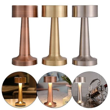 Rechargeable Led Table Lamp Touch Sensor Desk Light Bedroom Restaurant Bar Decor