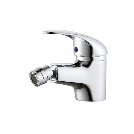 Blandebatteri for bidet, hjem, bevegelig hode, sølvgrå, basic