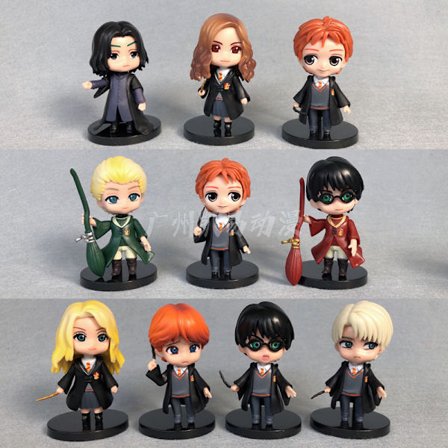 Harry Potter Överraskningsbox Figurset 5 st – Hogwarts Karaktärer, Hermione, Ron, Mystery Egg Capsule Leksak, Samlarobjekt