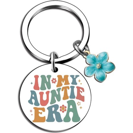 Auntie Cool Gave - Nøgleringe - Tantegaver Fra Nevø Niece - Bedste Tante Nogensinde - Bedste Tante Gaveideer - Fødselsdag - Jul