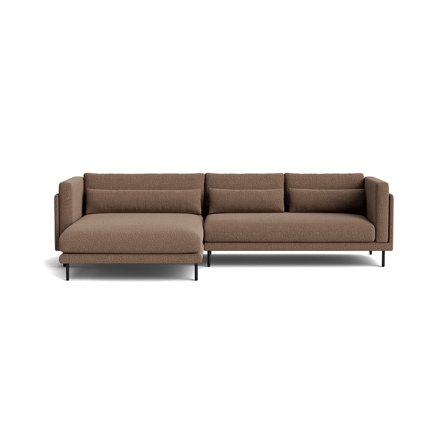 Bali chaiselong sofa, venstrevendt - Nordic Brun - 295x170x76 - Sofa, chaiselong