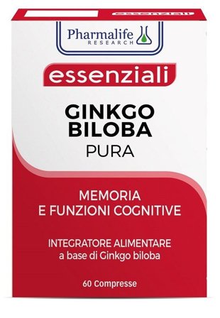 Pharmalife Research Essenziali Ginkgo Biloba Pura 60 Compresse
