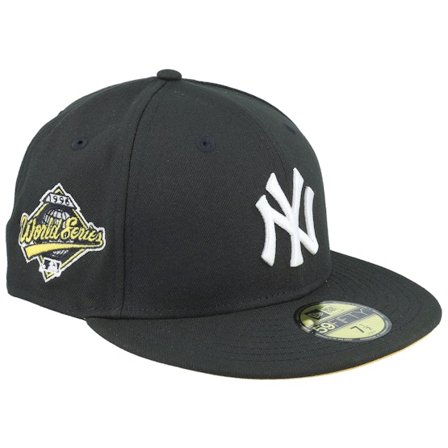 New Era - MLB Noir fitted Casquette - New York Yankees Pure Contrast 59FIFTY 96 World Series Black/Ancient Gold Fitted @ Hatstore