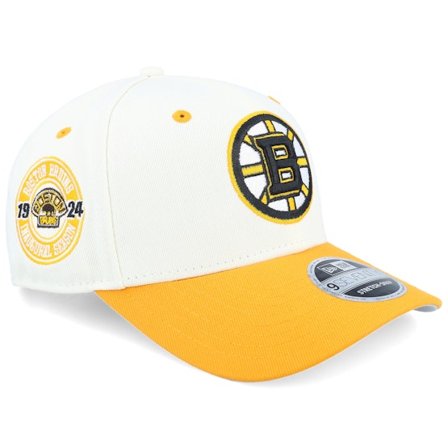 New Era - White adjustable Gorra - Hatstore Exclusive x Boston Bruins Inaugural 9SEVENTY Chrome/Yellow A-frame Adjustable @ Hatstore