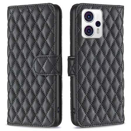 SKALO Motorola Moto G53 5G BINFEN COLOR Quiltet Pung - Sort