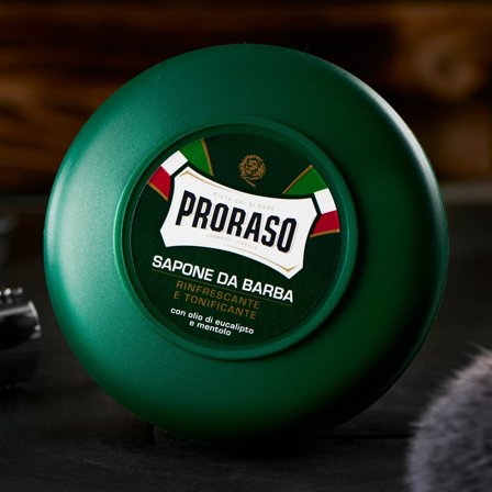 Săpun de ras cu eucalipt și mentol 150 ml pentru bărbați - Creme și săpunuri de ras