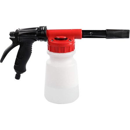 Vaahdotin puutarhaletkulle, säädettävä suihkutussuhde, autopesu saippuavaahto, punainen