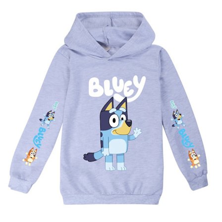 Mub- Blå hættetrøjer til mænd og kvinder til børn BLUEY